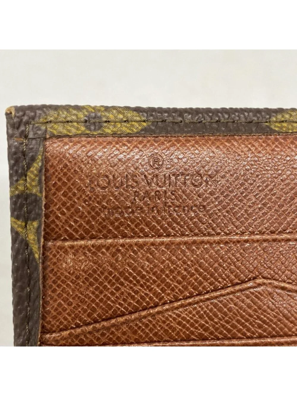 Louis Vuitton Trifold Wallet Monogram Porte-Monnaie Billets Cult Cles Brown